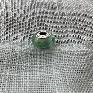 Pandora Green/Blue Flowers Charm
